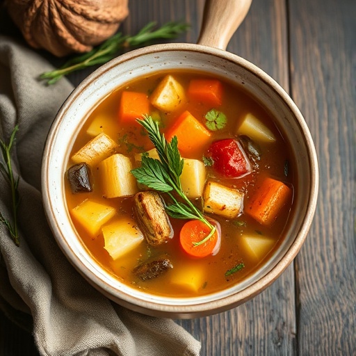 Cozy Winter Soup with Vegetables & Herbs
