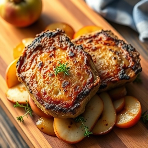 Juicy Oven-Baked Pork Chops with Apples and Onions for an Easy Weeknight Dinner