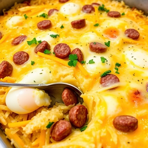 Make Ahead Breakfast Hash Brown Casserole