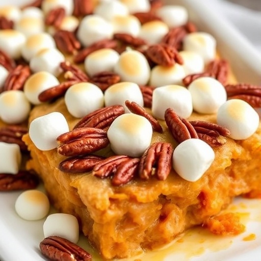 Natasha’s Sweet Potato Casserole with Pecan Topping