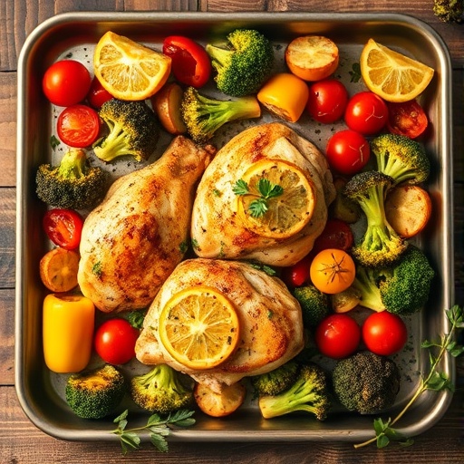 Quick 30-Minute Lemon Herb Chicken & Veggies Sheet Pan Dinner Recipe