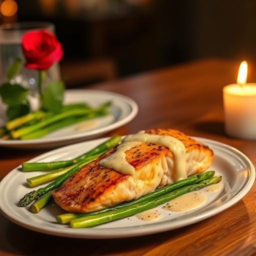 Romantic Valentine’s Day Dinner Recipe: Easy Pan-Seared Salmon with Asparagus