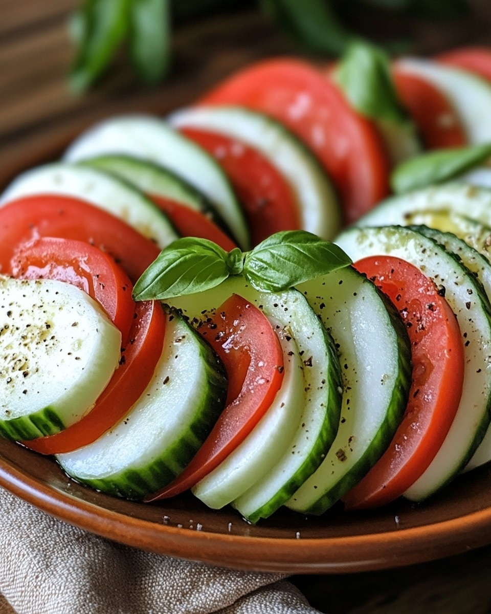 Fresh Cucumber Caprese Salad: Easy & Delicious!