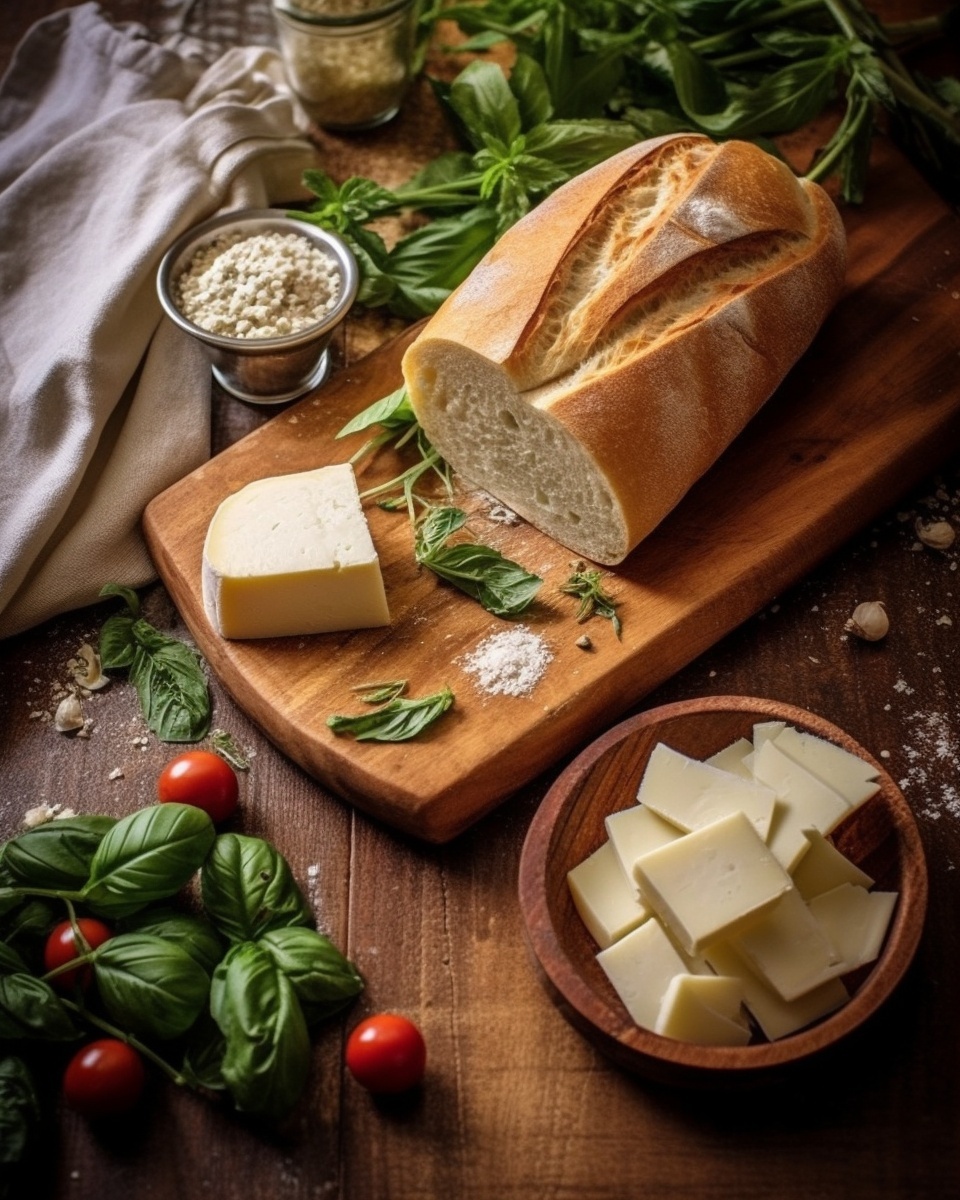 Ingredients for Italian Herb and Cheese Bread
