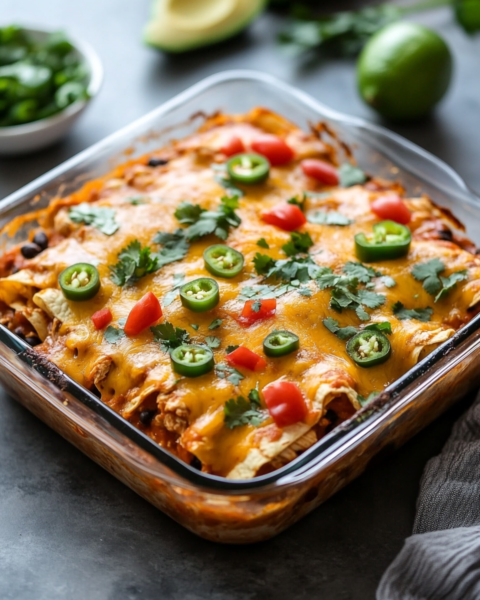 Easy Crockpot Chicken Enchilada Casserole: A Family Favorite Weeknight Dinner