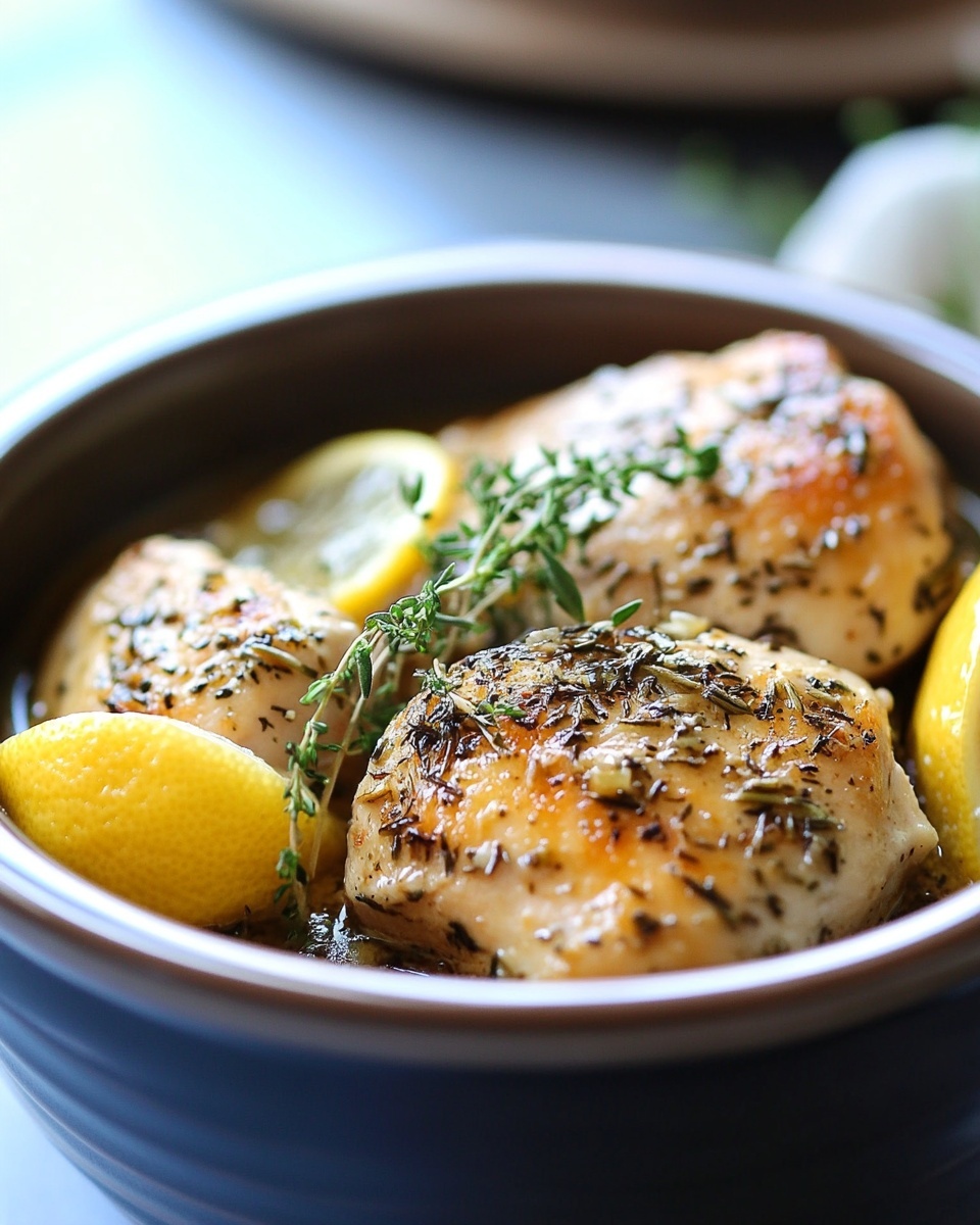 Easy &amp; Healthy Lemon Herb Crockpot Chicken: Quick Weeknight Dinner Solution!