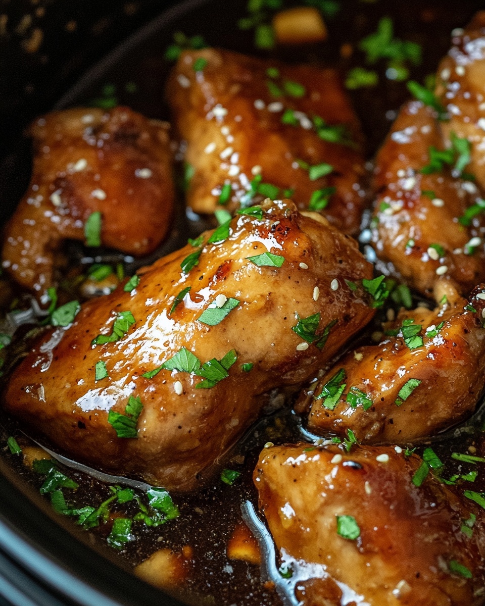 Effortless Slow Cooker Honey Garlic Chicken: Tender &amp; Flavorful Dinner Recipe