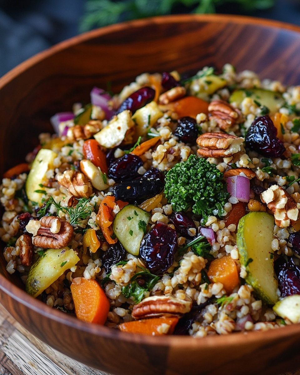 Autumn Harvest Grain Salad: Cranberry Pecan &amp; Roasted Veggie Recipe