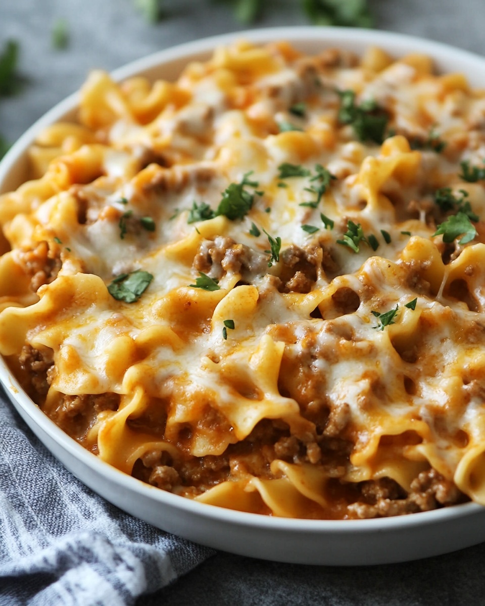 Creamy Beef Noodle Casserole: Easy Sour Cream Ground Beef Dinner