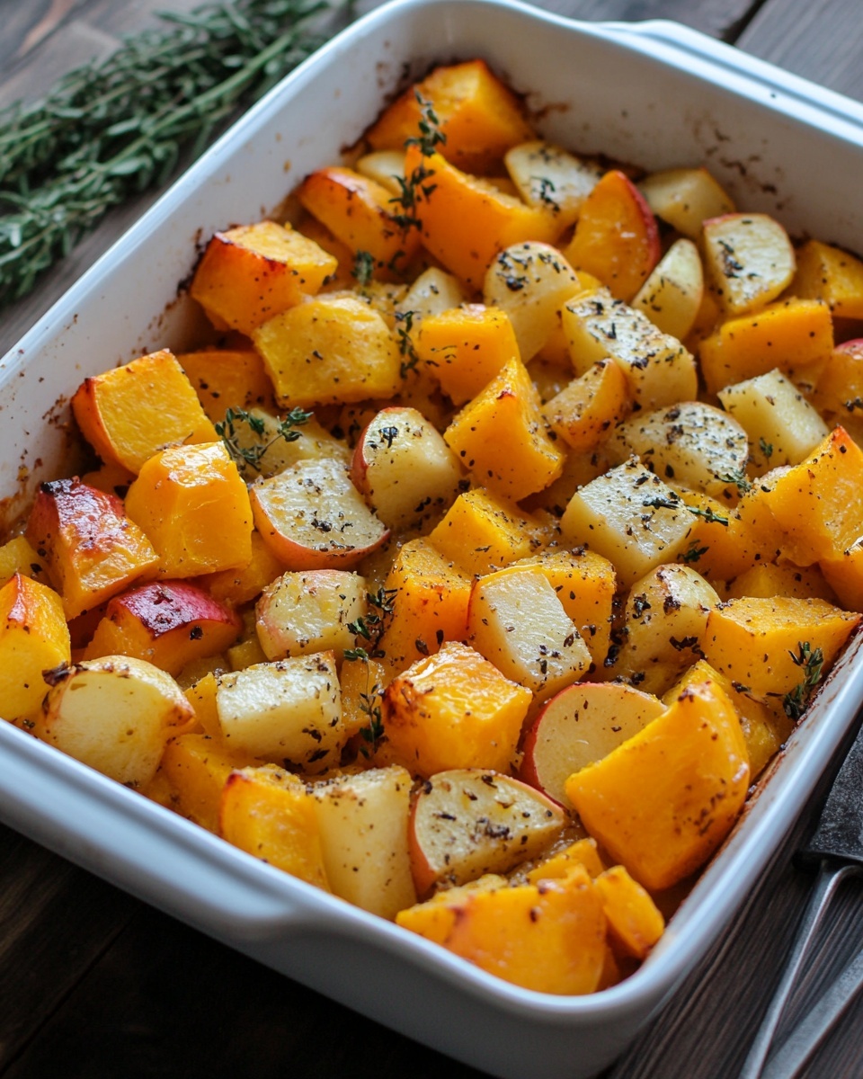 Easy Butternut Squash &amp; Apple Bake: Healthy Fall Side Dish Recipe