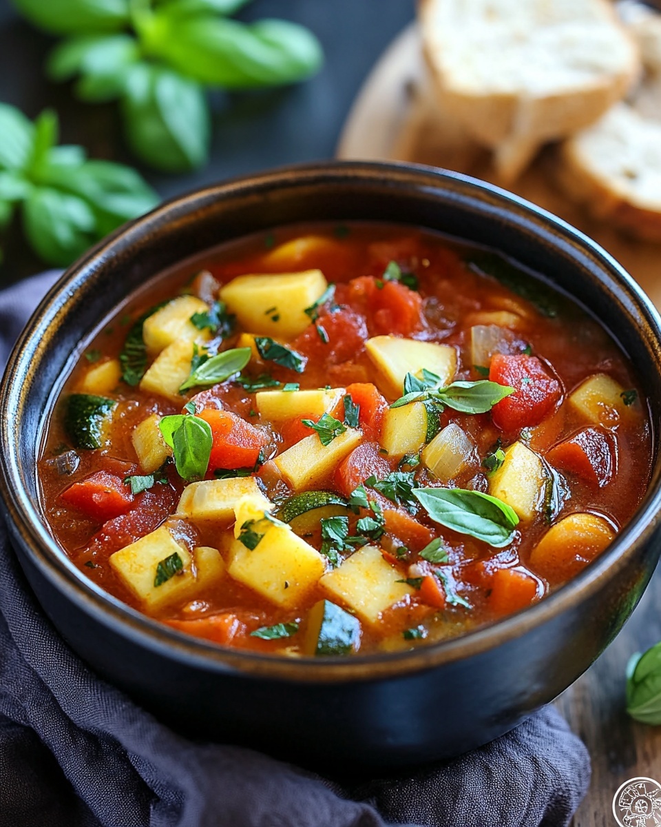 Easy Mediterranean Vegetable Soup: Healthy, Hearty &amp; Flavorful Dinner Recipe