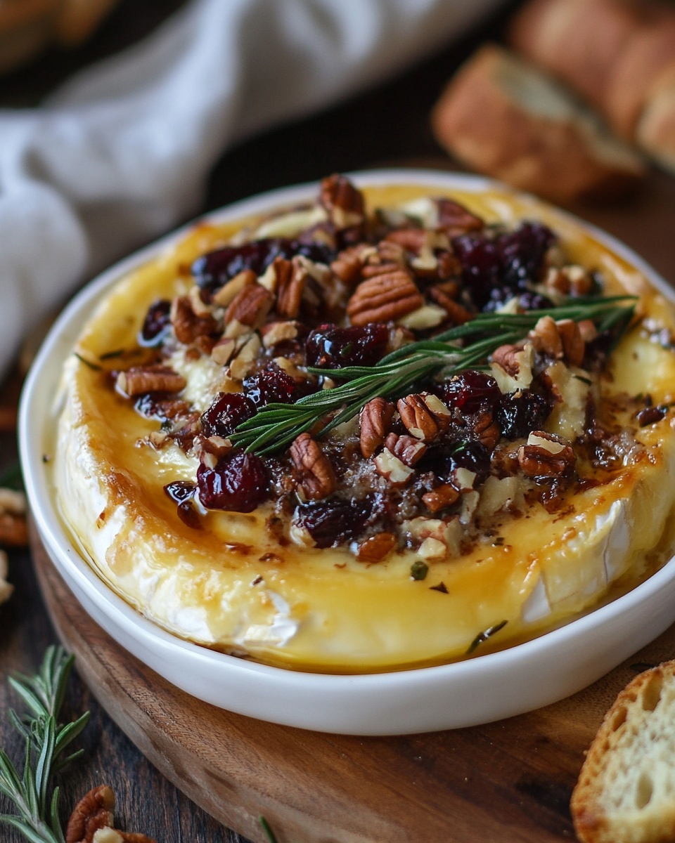 Holiday Baked Brie with Cranberry &amp; Pecan: Easy Appetizer Recipe