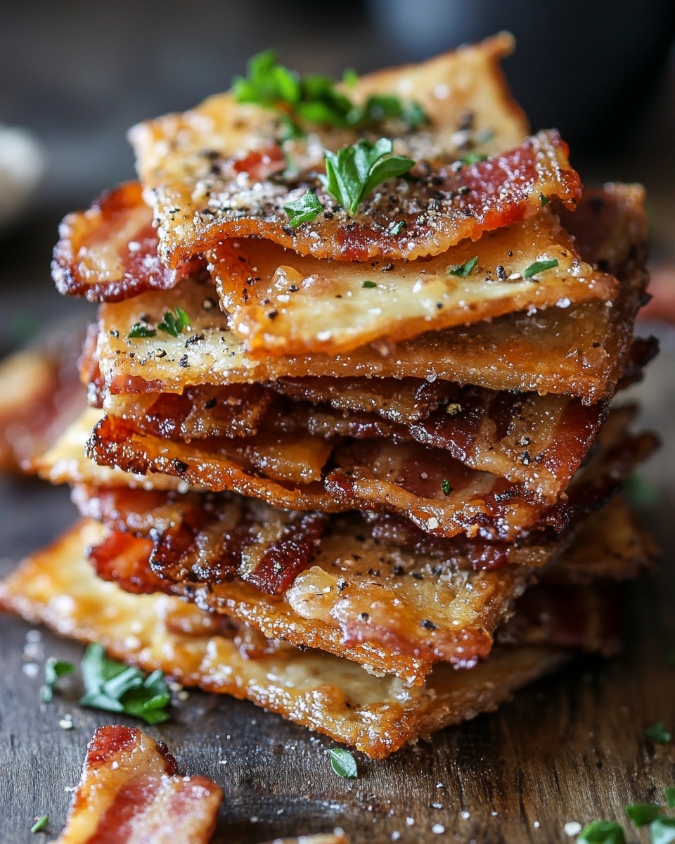 Parmesan Candied Bacon Crackers: Sweet &amp; Savory Appetizer Perfect for Parties!