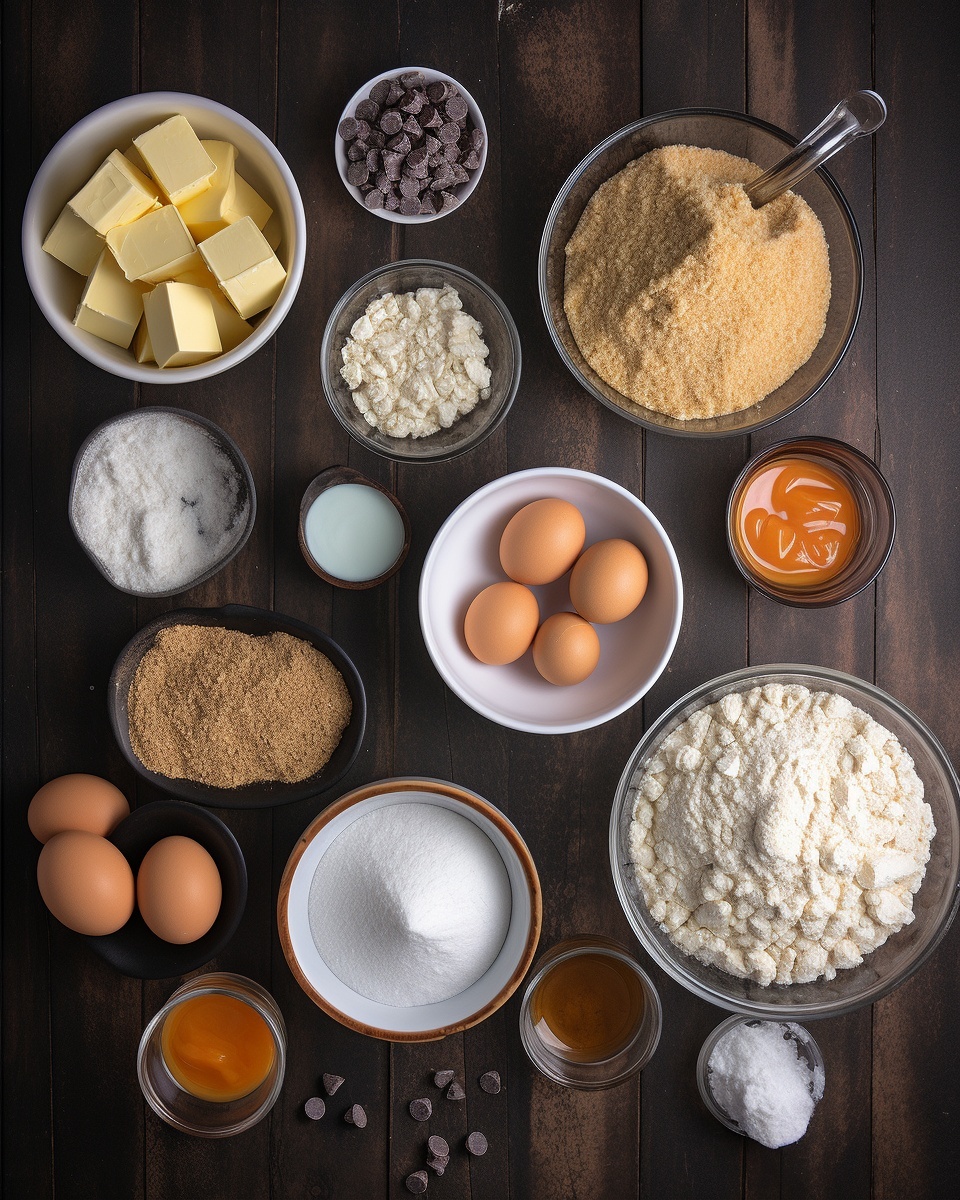 Ingrediant Of Chewy Sea Salt Toffee Cookies Easy Best Sweet Salty Dessert Recipe