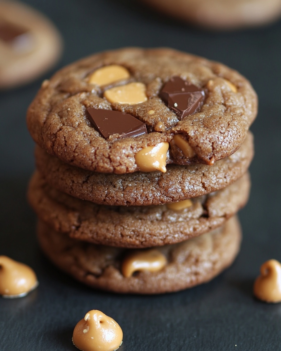 Ingrediant Of Decadent Caramel Chocolate Peanut Butter Cookies Easy Recipe