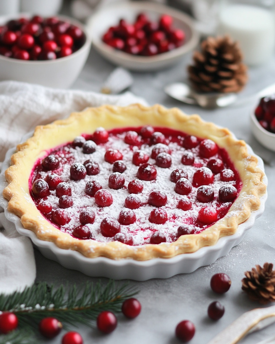 Ingredients for Easy Cranberry Custard Pie