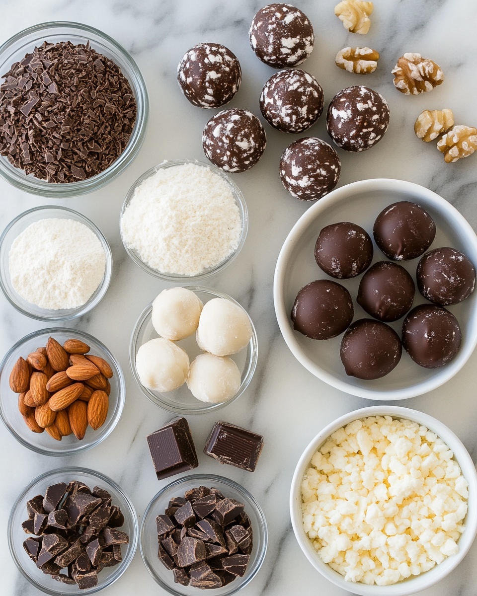 Ingrediant Of Easy No Bake Dubai Chocolate Balls Quick Decadent Dessert Recipe