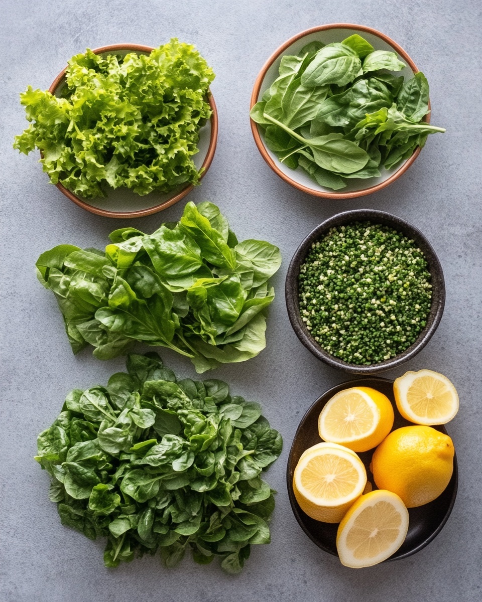 Ingrediant Of Healthy Quick Lemon Herb Crunch Salad Vegan Lunch Recipe