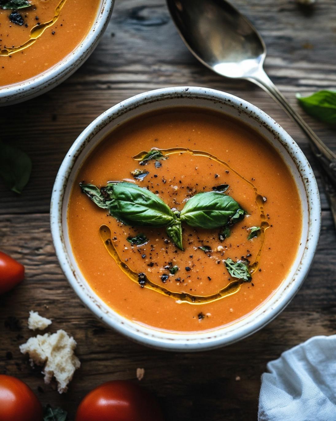 Creamy Homemade Tomato Soup 3 Creamy Homemade Tomato Soup 1