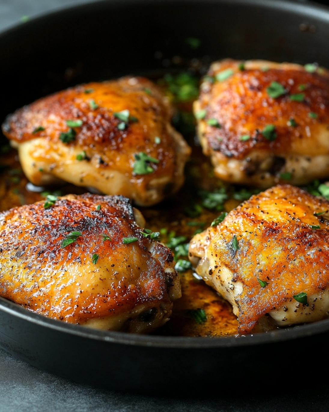 Crispy One Pan Chicken Thighs Recipe 1