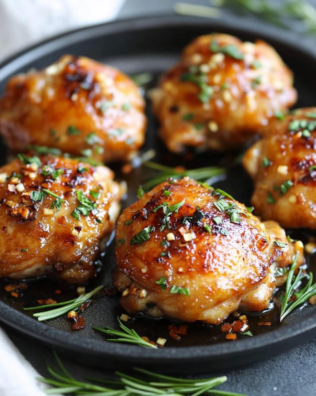 Easy Honey Garlic Chicken Thighs 3
