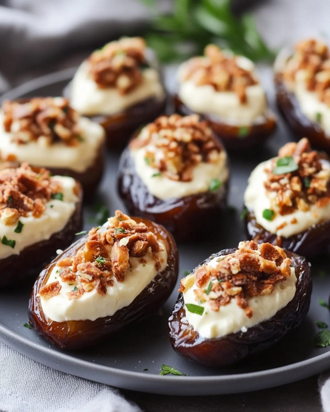 Festive Cream Cheese Stuffed Dates Recipe 1