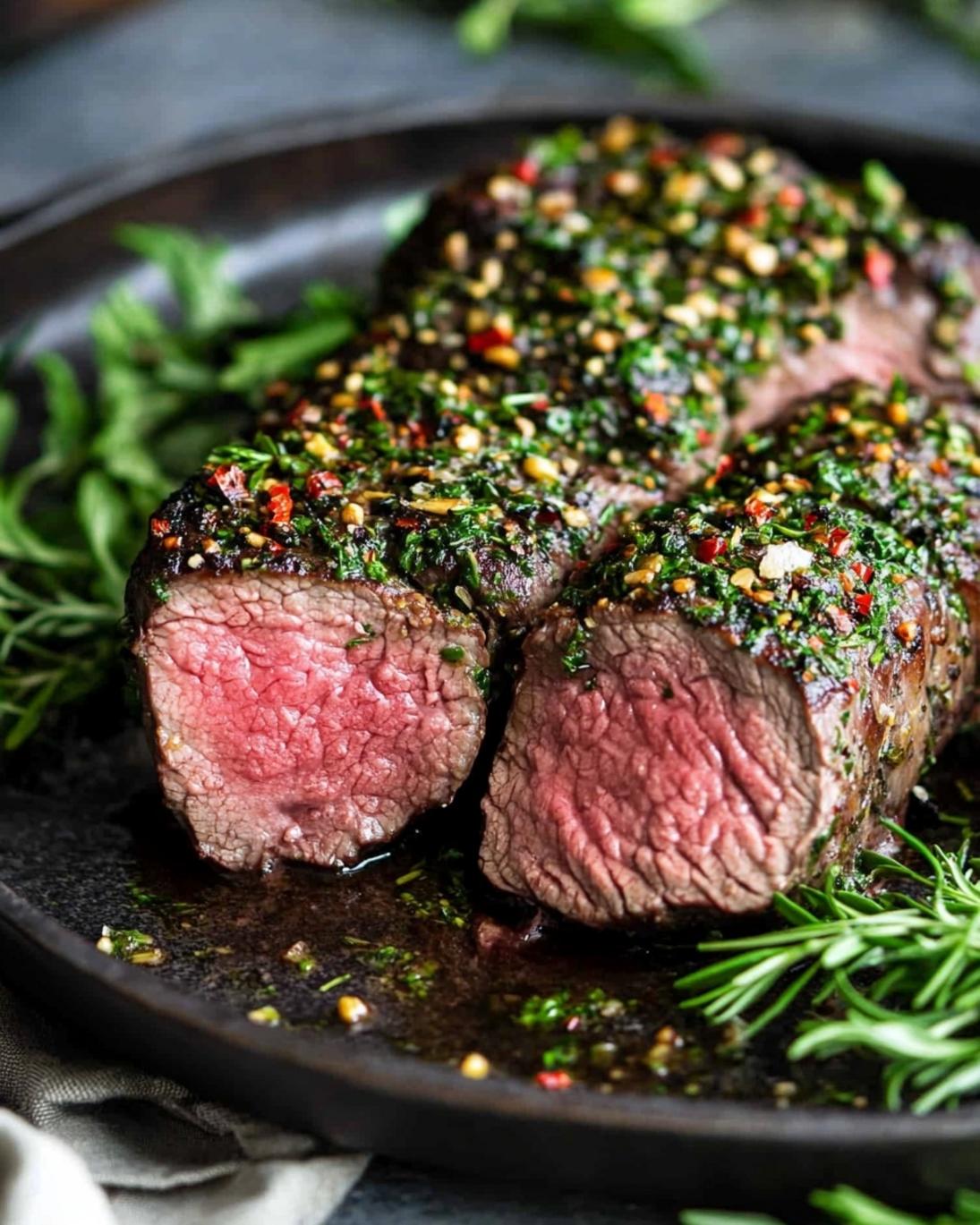 Grilled Herb Crusted Beef Tenderloin 3