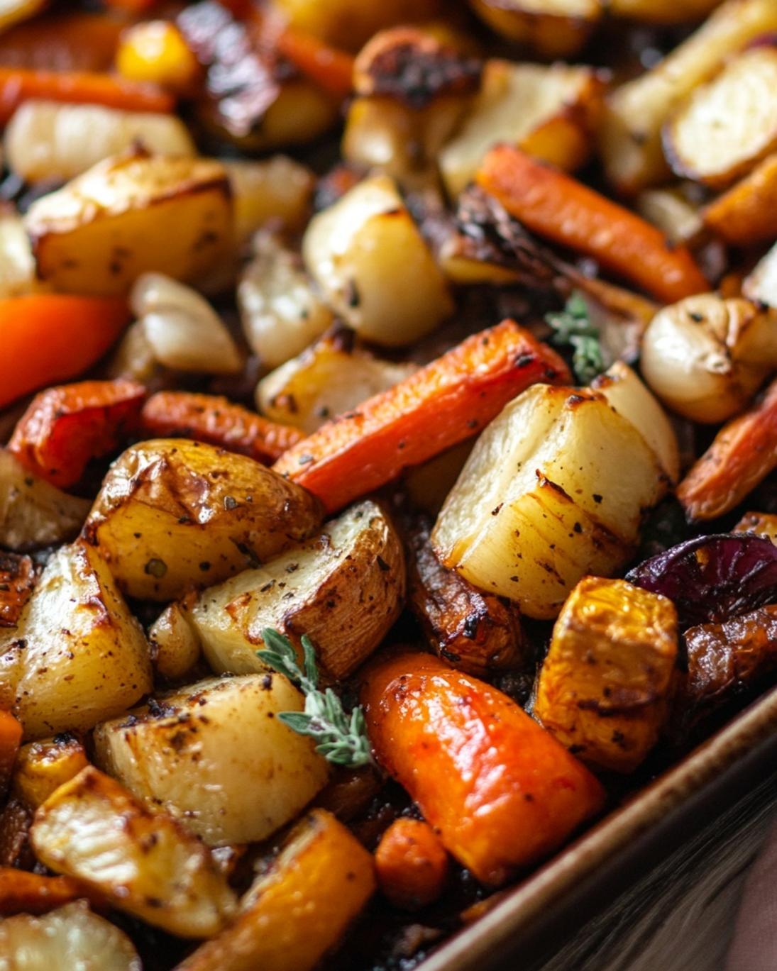 Roasted Maple Dijon Vegetables Recipe 3 Roasted Maple Dijon Vegetables Recipe 1