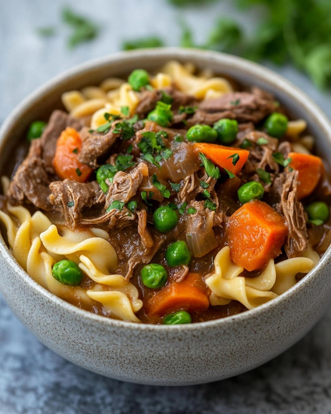 Tender Slow Cooker Beef and Noodles Recipe 1