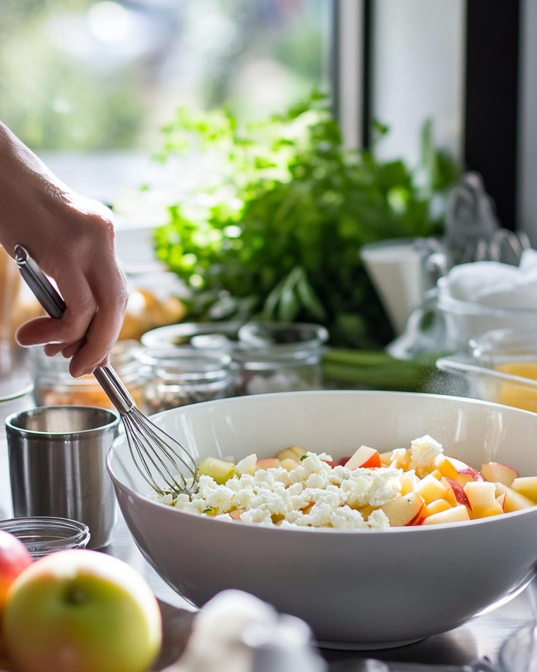 ingrediant of Crisp Honeycrisp Apple Salad with Feta