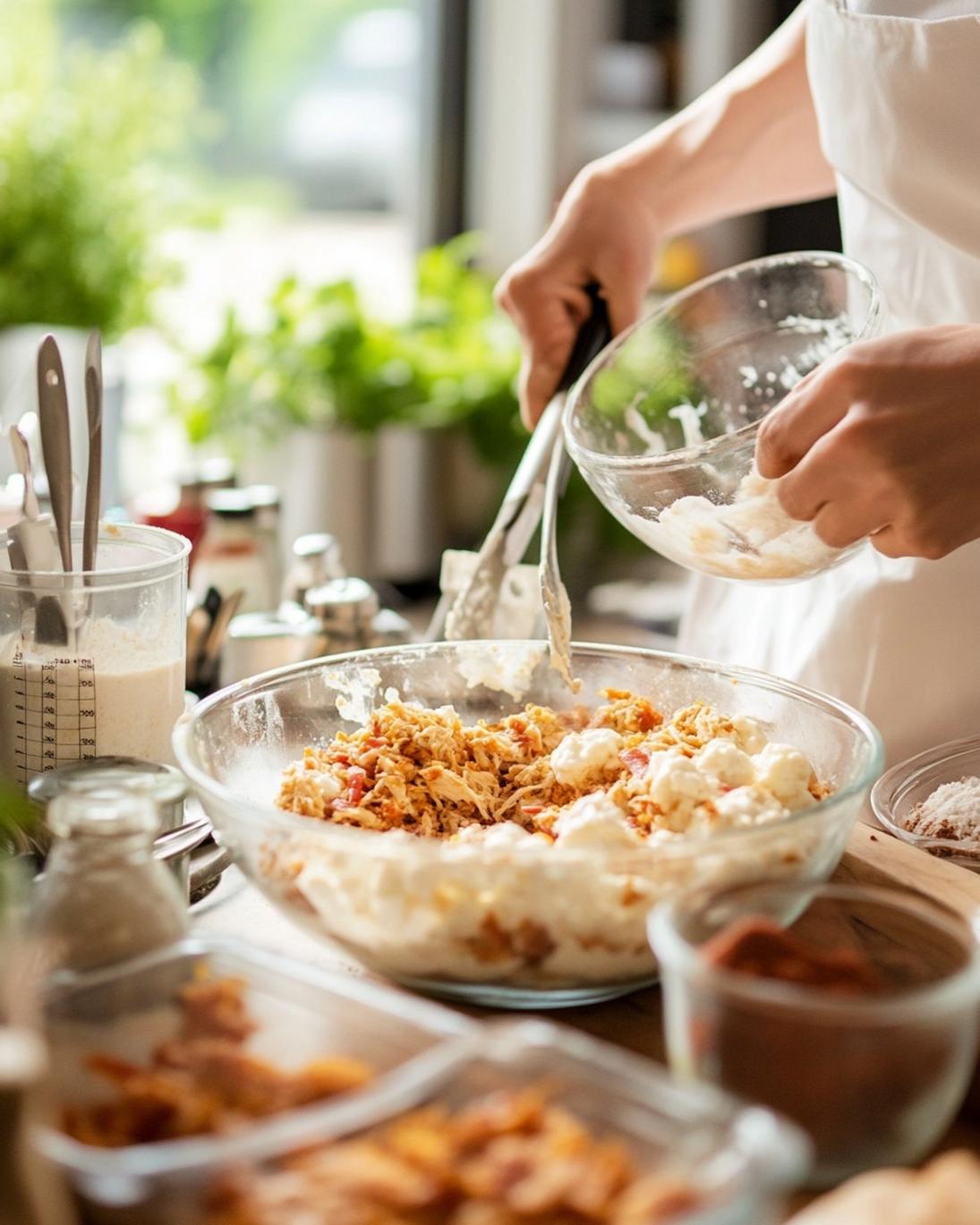 Crispy Buffalo Chicken Bacon Mozzarella Bombs Recipe 2 ingrediant of Crispy Buffalo Chicken Bacon Mozzarella Bombs Recipe