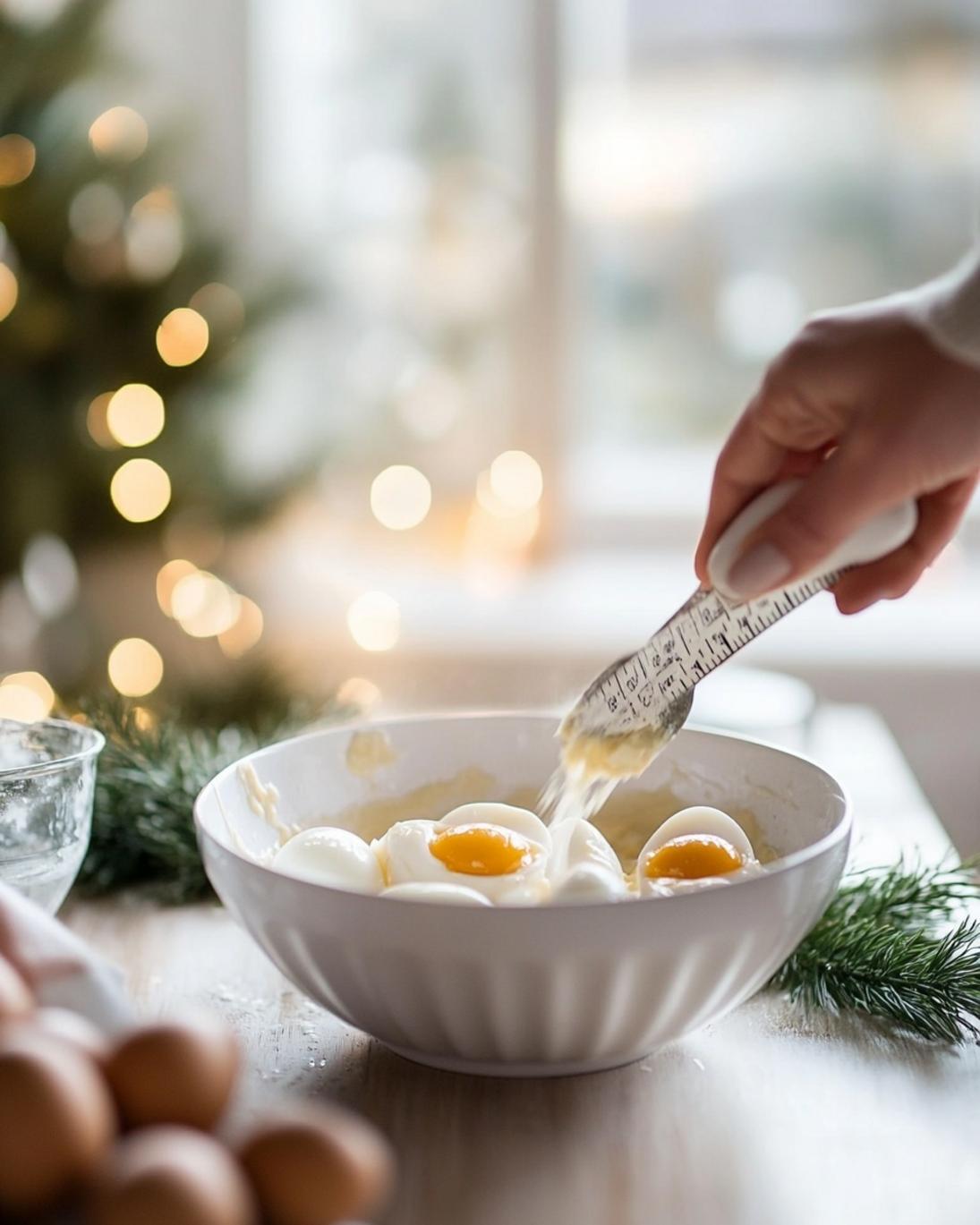 Festive Christmas Deviled Eggs Recipe 2 ingrediant of Festive Christmas Deviled Eggs Recipe