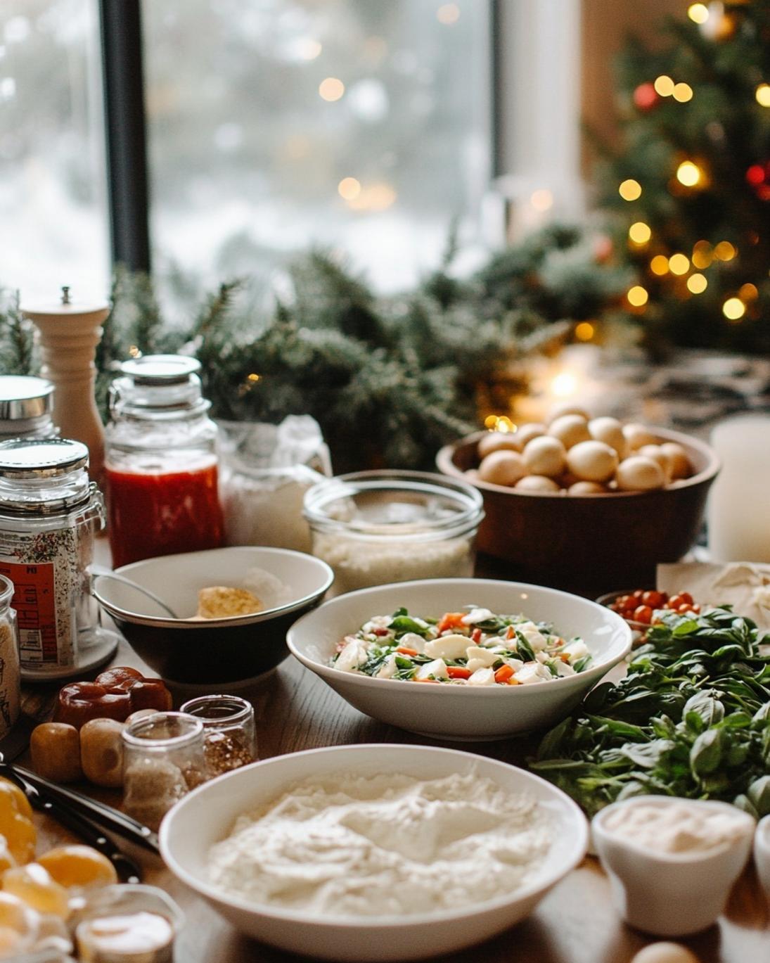 Festive Christmas Wreath Caprese Salad Recipe 2 ingrediant of Festive Christmas Wreath Caprese Salad Recipe